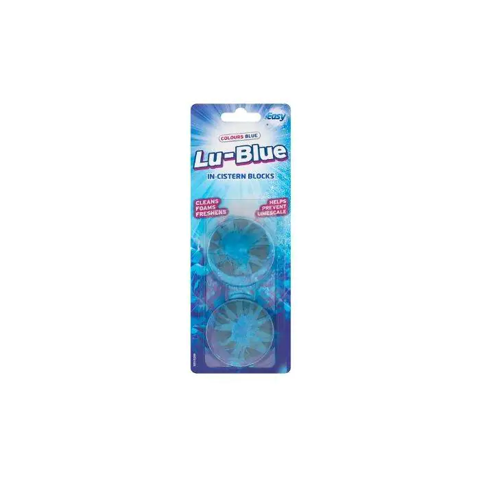 Easy Colours Lu-Blue Cistern Toilet Blocks 2x38g (12)